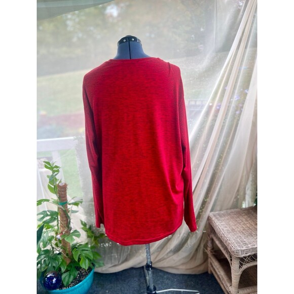 Athletic Works 2XL XXL Red and Black Heathered Shirt - Picture 3 of 5